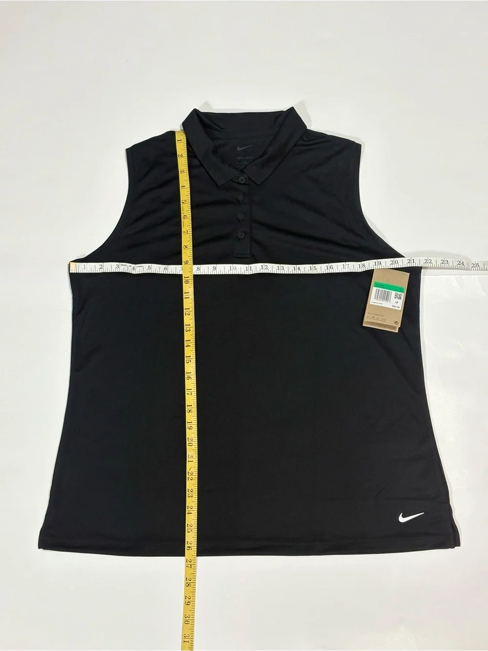 Nike Black Women’s Sleeveless Polo Tank Top Dri-Fit Victory Golf DH2312-010